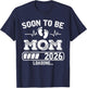 Soon to Be Mom 2026 Loading Funny Pregnancy Announcement T-Shirt - T-Shirt | Navy