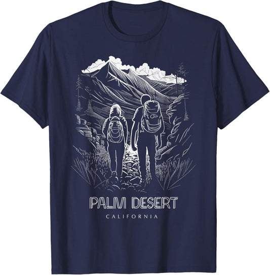 Palm Desert California Souvenir Hiking T-Shirt - T-Shirt | Navy
