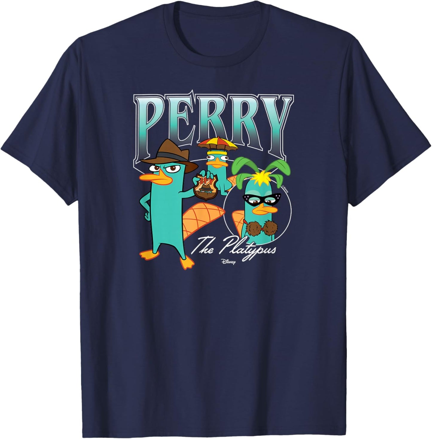 Phineas and Ferb- Perry The Platypus T-Shirt - T-Shirt | Navy