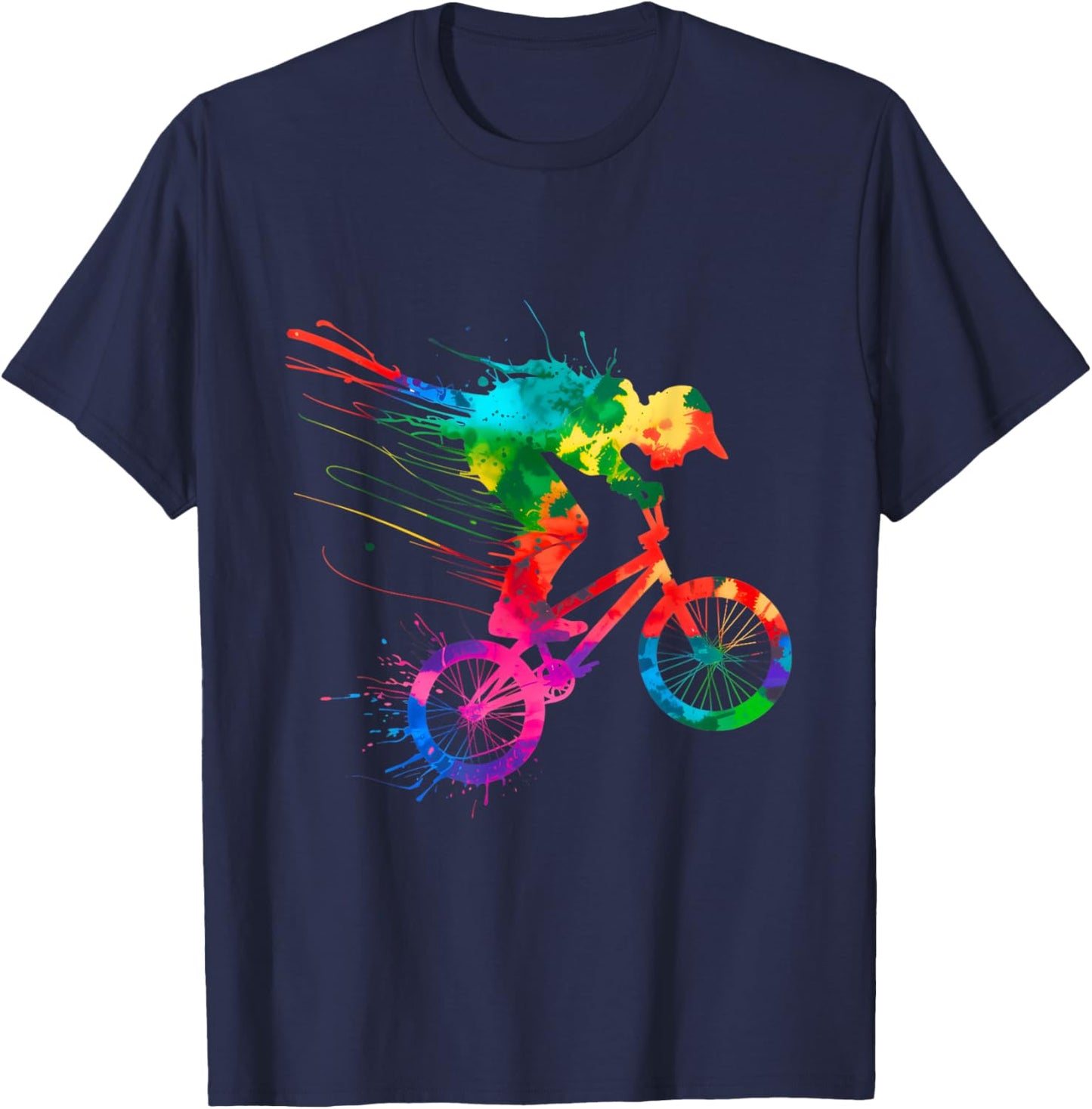BMX Bike Stunt Rider Boys Children Cool BMX Stunt T-Shirt - T-Shirt | Navy