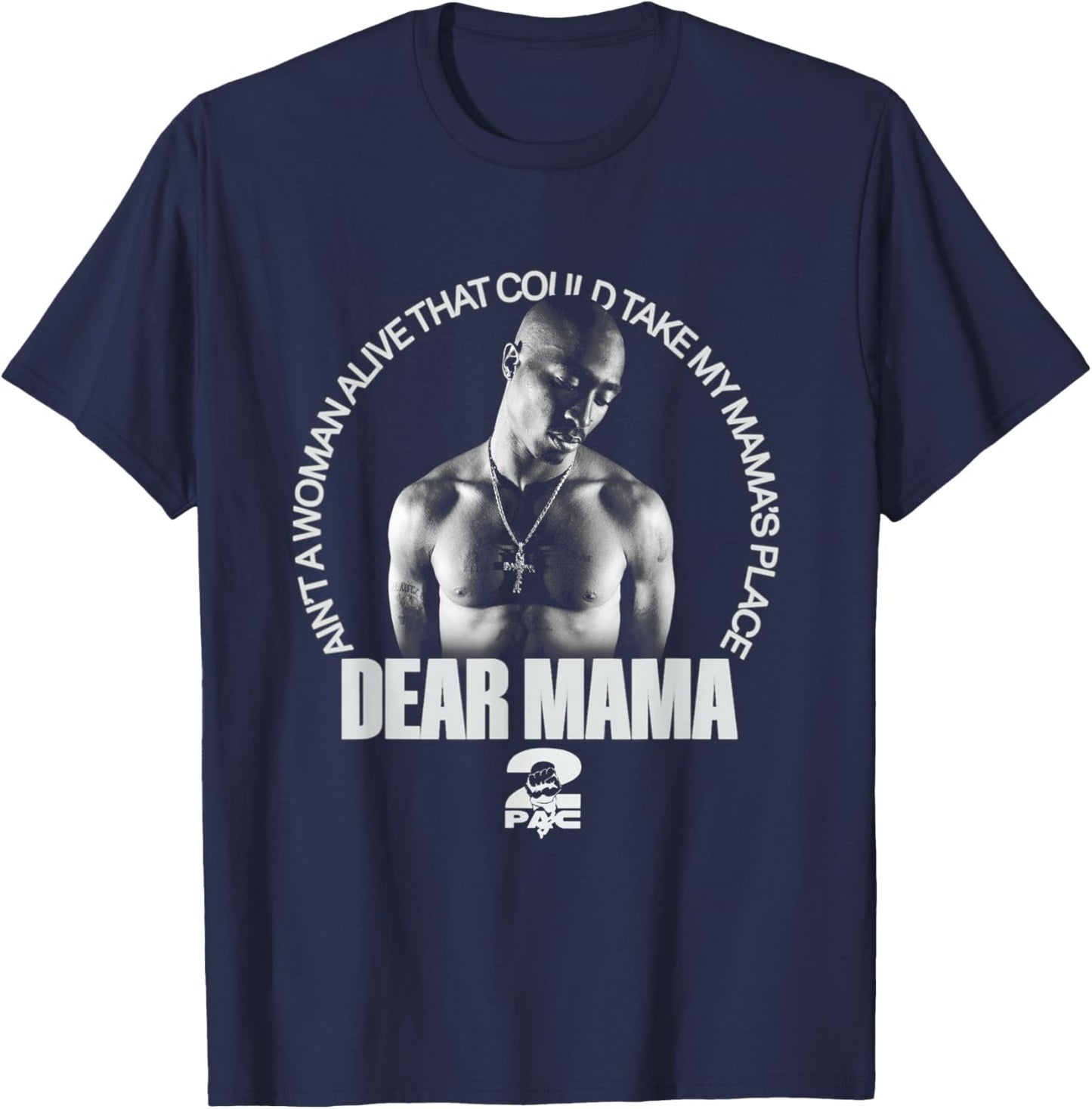 Official Tupac Mama's Place T-Shirt - T-Shirt | Navy