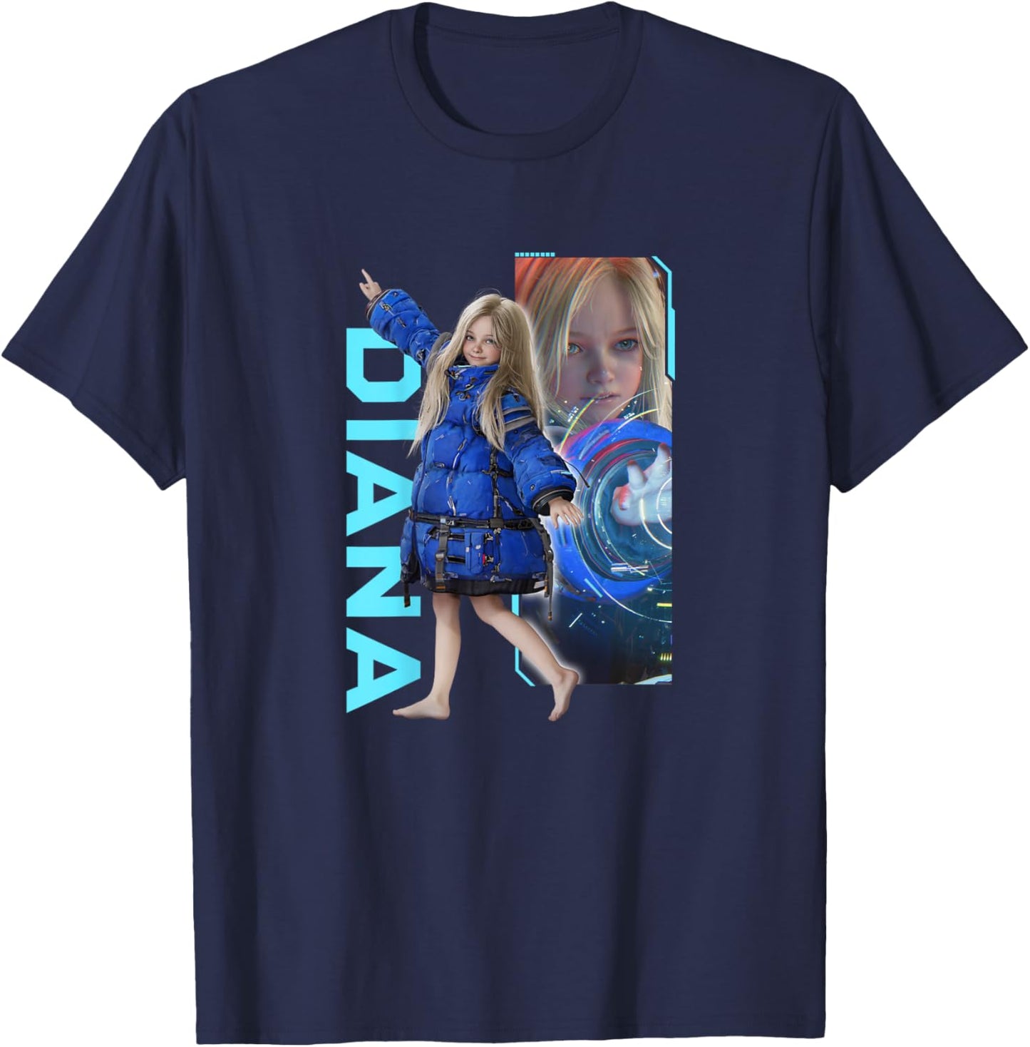PRAGMATA Diana -BP T-Shirt - T-Shirt | Navy