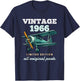 Vintage 1966 60 Years Plane Vintage 60th Birthday Men T-Shirt - T-Shirt | Navy