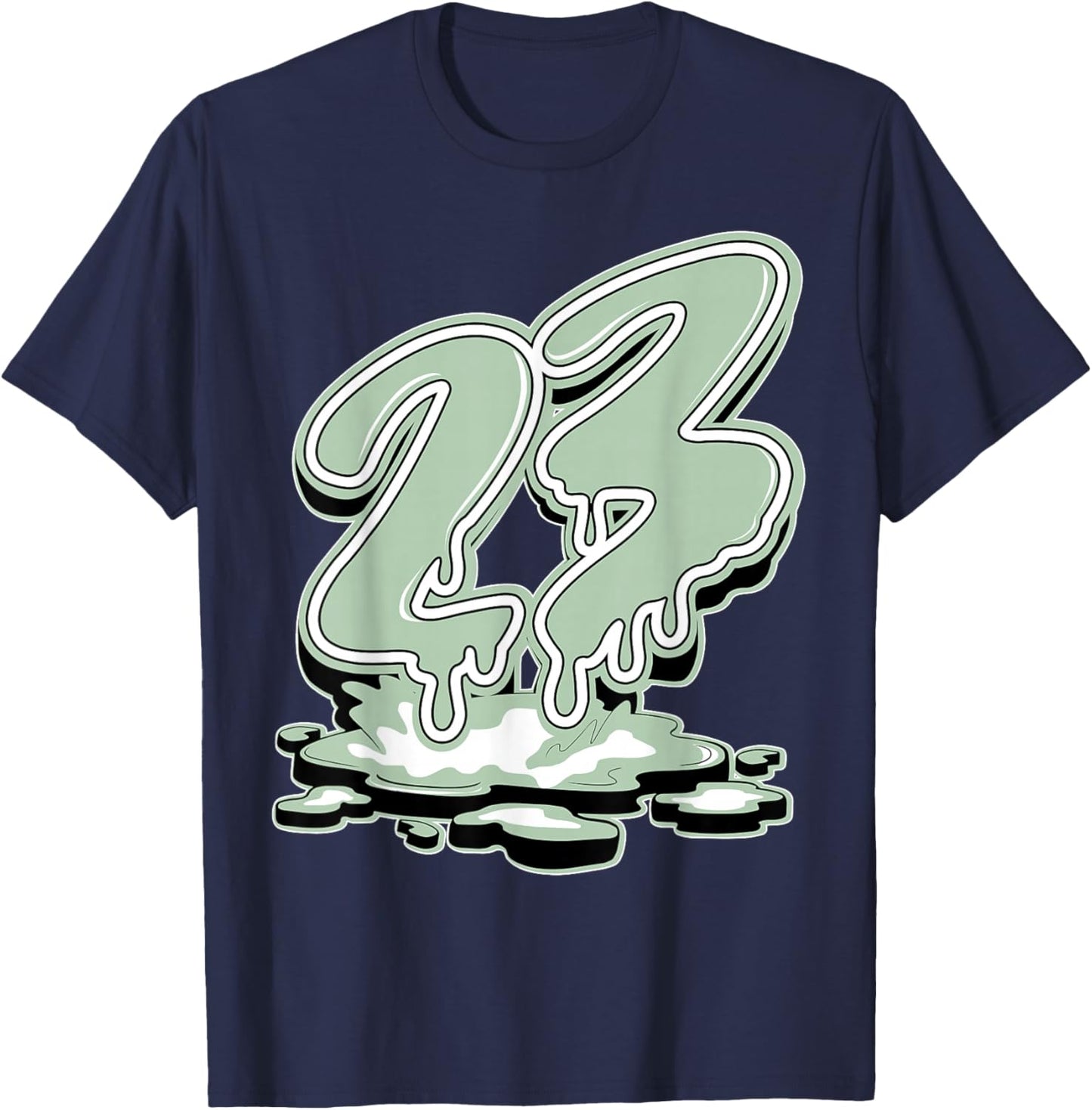 23 Drip Seafoam Abundance 4s Matching Women T-Shirt - T-Shirt | Navy