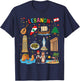 Lebanon Travel Souvenir, map, Cedar Tree, Beirut Landmarks T-Shirt - T-Shirt | Navy