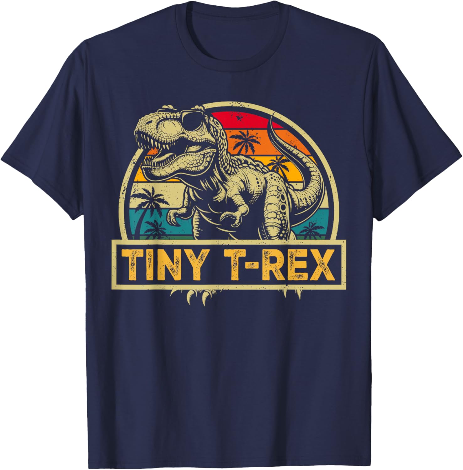 Tiny T-Rex T Rex Dinosaur Tiny T-Rex Family Matching T-Shirt - T-Shirt | Navy