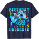 Level 5 Unlocked Birthday Boy Video Gamer 5th Birthday Boy T-Shirt - T-Shirt | Navy