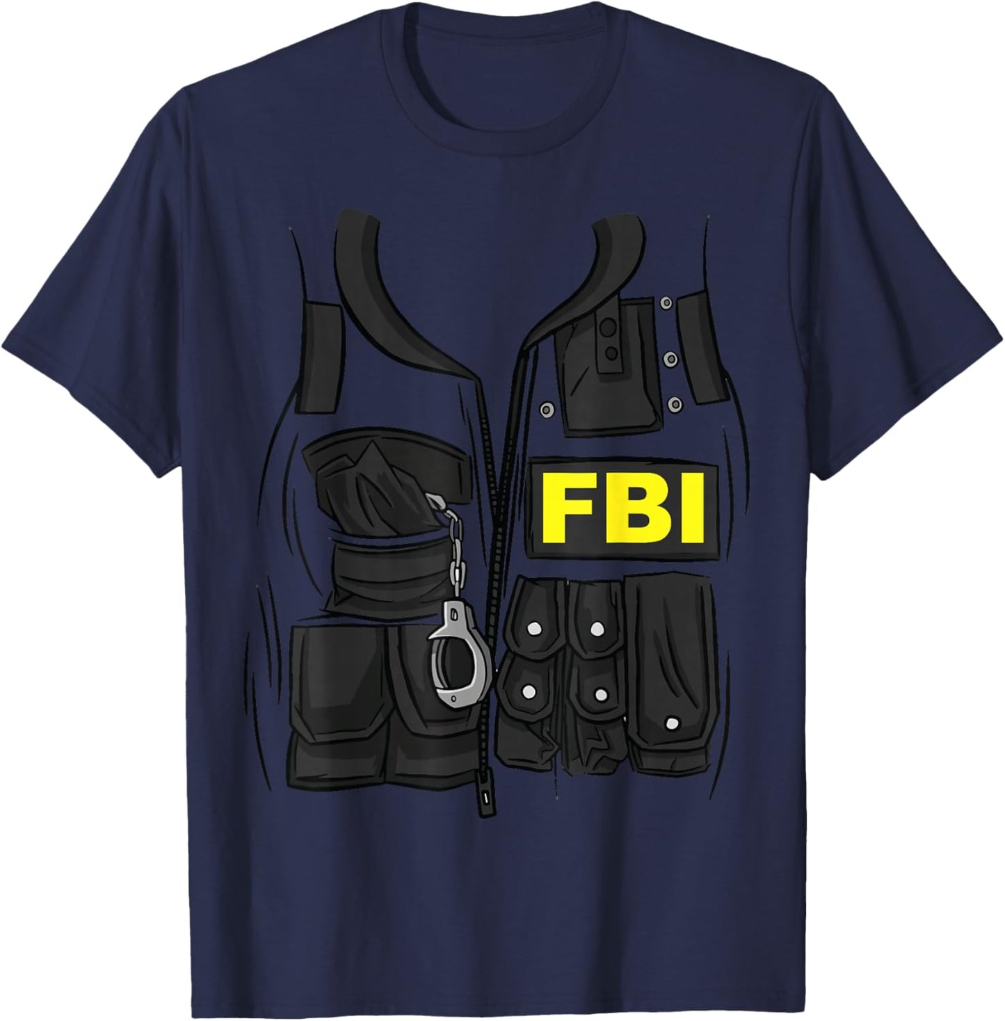 FBI Federal Agent Halloween Costume Federal Agent FBI T-Shirt - T-Shirt | Navy