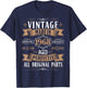 Vintage 57th birthday men Born 1968 57 years old Bday T-Shirt - T-Shirt | Navy
