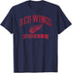 Detroit Red Wings Vintage Hockey White Officially Licensed T-Shirt - T-Shirt | Navy