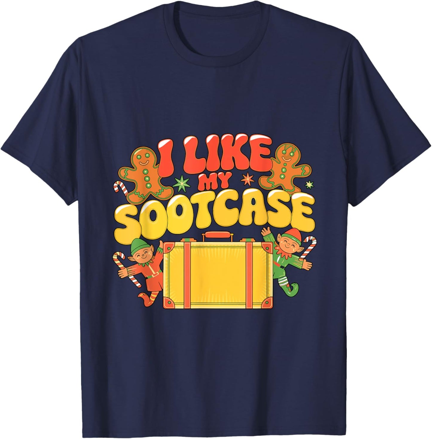 I Like My Suitcase Funny sootcase Holiday Travel Gift T-Shirt - T-Shirt | Navy