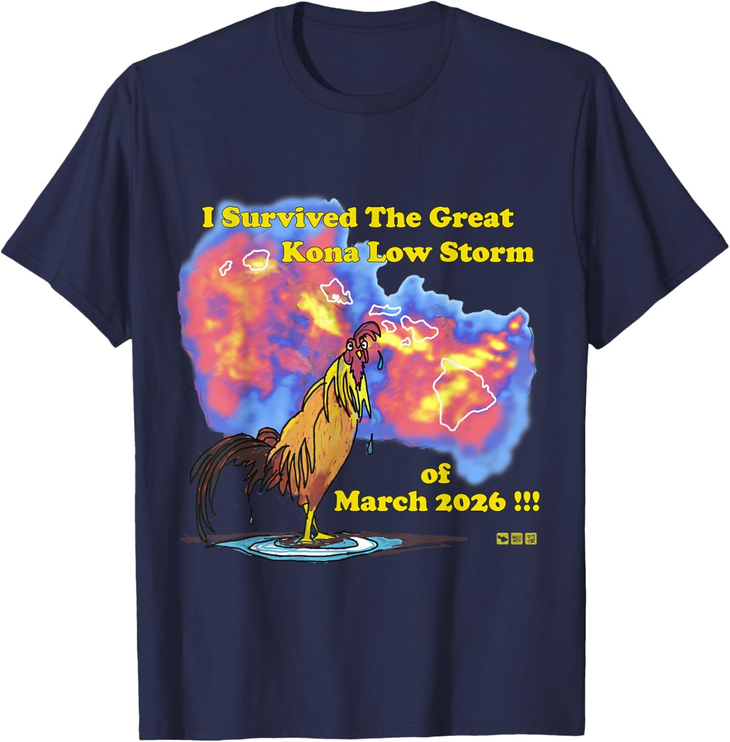 The Great Kona Low Storm! T-Shirt - T-Shirt | Navy