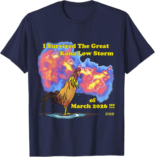 The Great Kona Low Storm! T-Shirt - T-Shirt | Navy