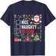 Nice Naughty Mexican Christmas Santa Claus Mexico T-Shirt - T-Shirt | Navy