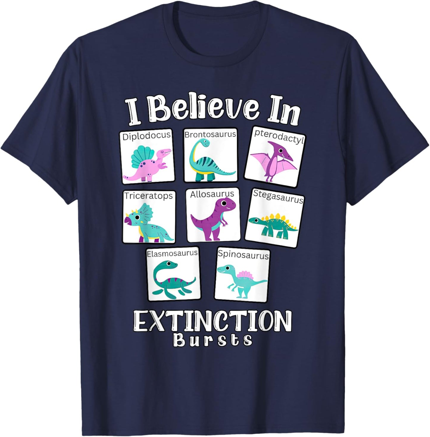 I Believe in Extinction Burst ABA AAC SPED Special Education T-Shirt - T-Shirt | Navy