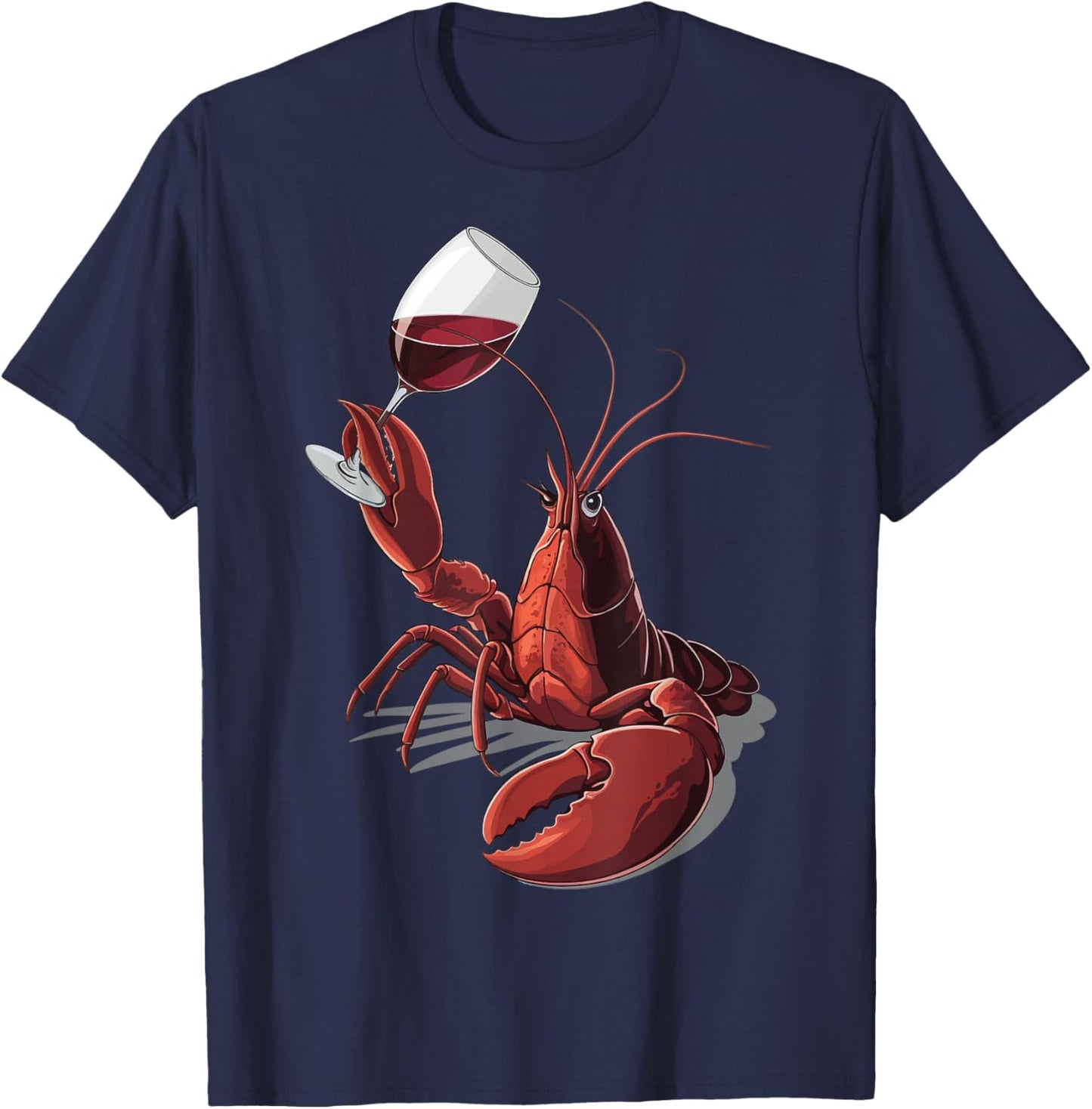 Lobster Wine T-Shirt - T-Shirt | Navy