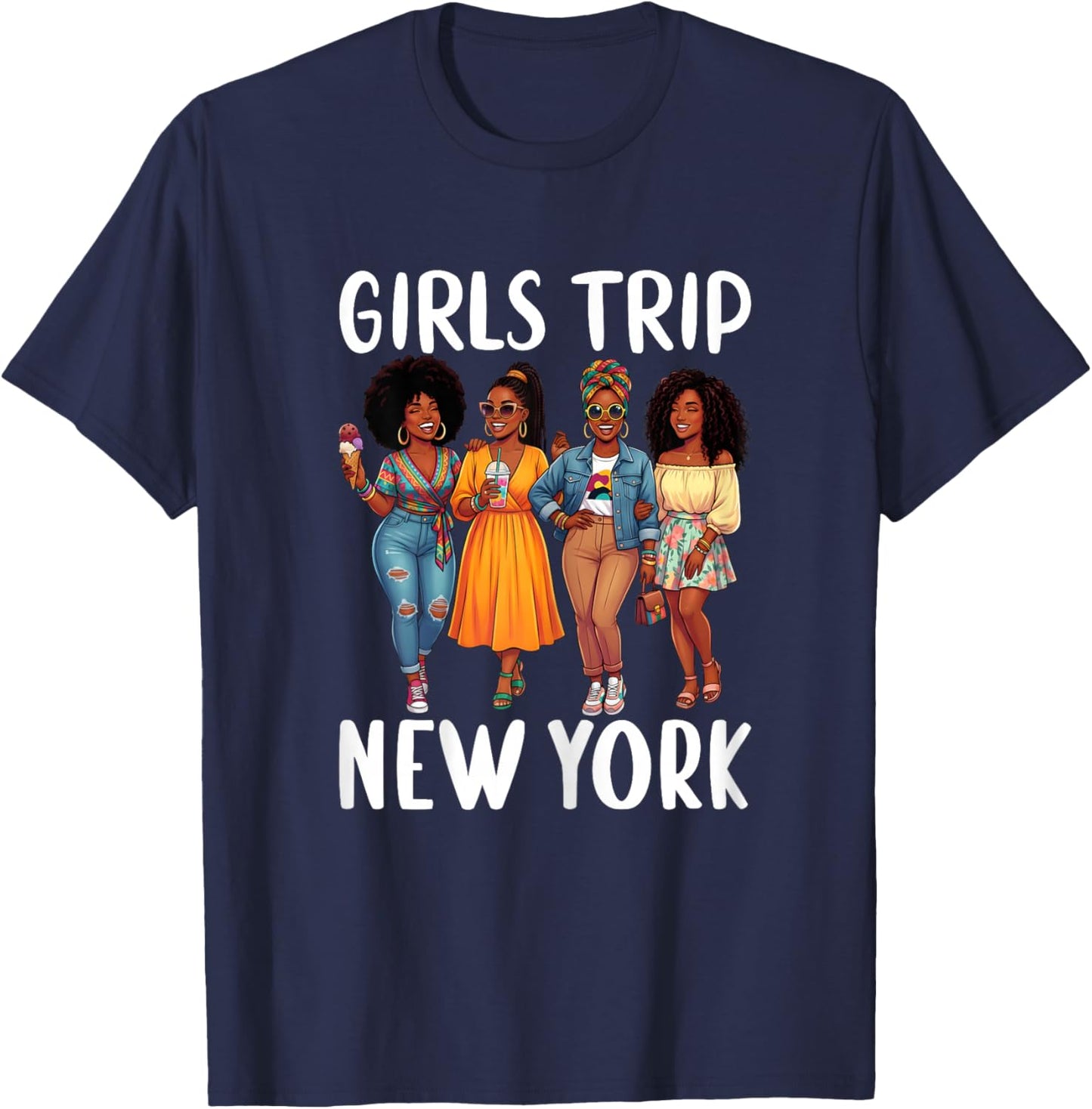 Girls Trip New York NYC Weekend T-Shirt - T-Shirt | Navy