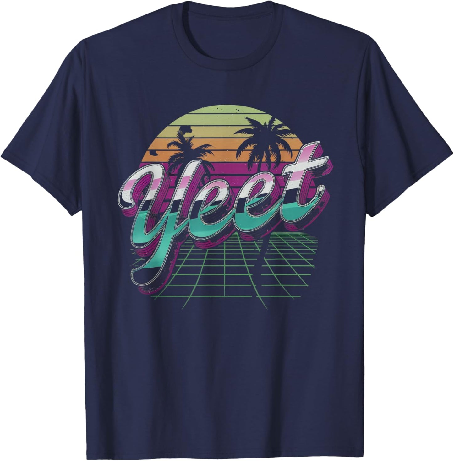 Yeet Funny Saying Meme Slang Men Boys Kids Women T-Shirt - T-Shirt | Navy