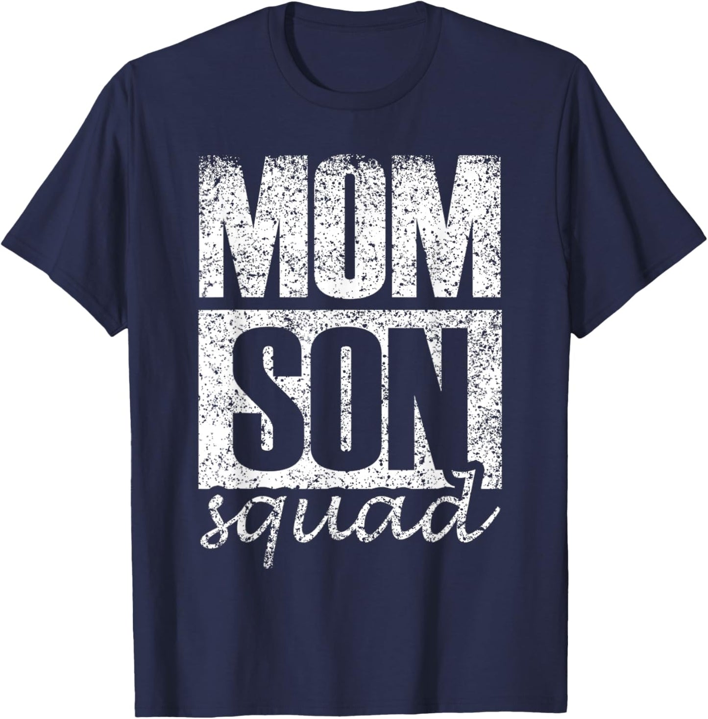 Mum Son Squad Sons Mother's Day Matching Mother Son Mum T-Shirt - T-Shirt | Navy