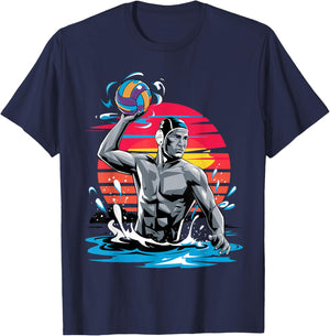 Water Polo Art Women Waterpolo Player Water Polo T-Shirt - T-Shirt | Navy