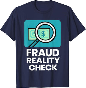 Fraud Reality Check Funny Women T-Shirt - T-Shirt | Navy