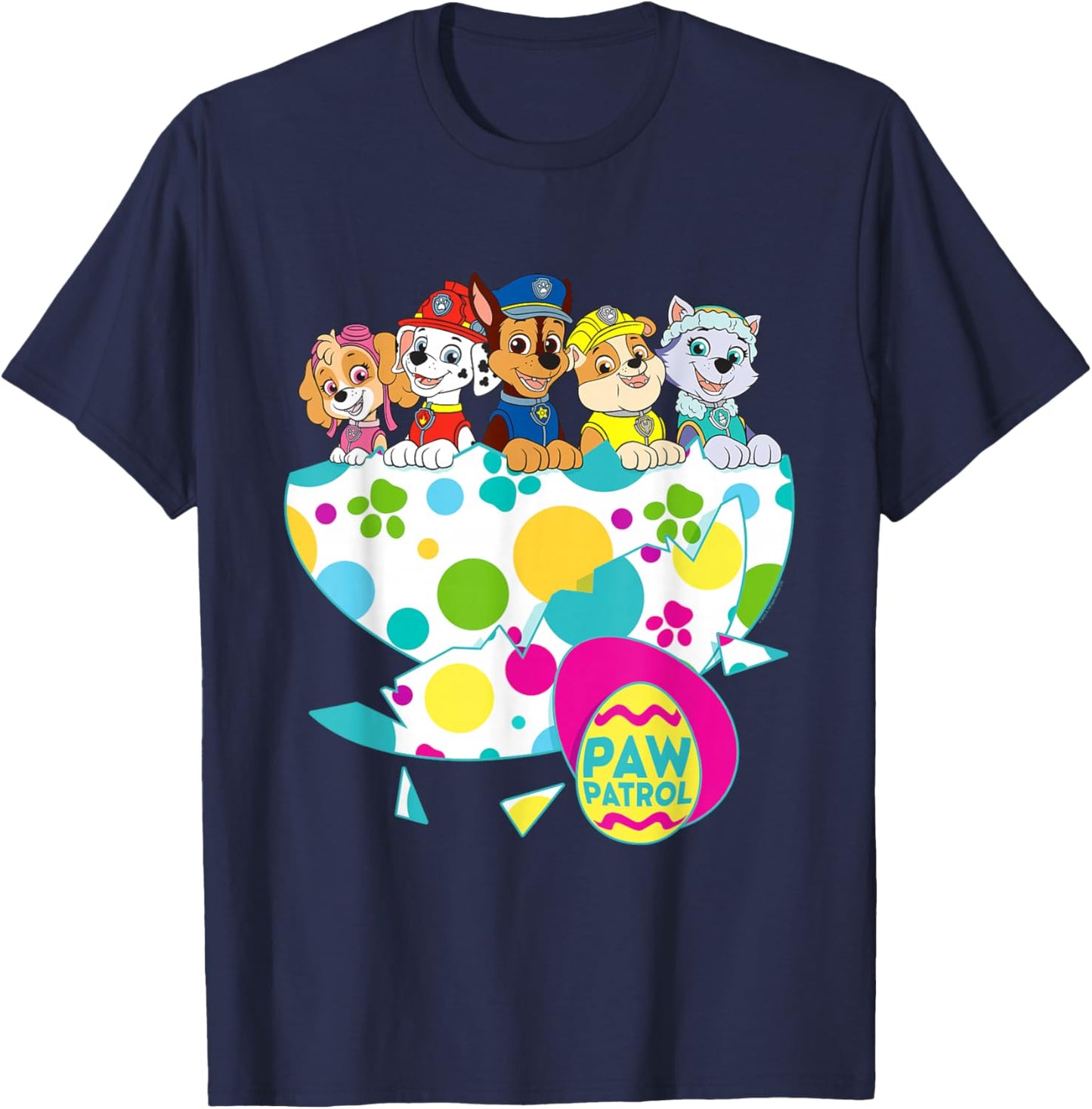 PAW Patrol Cracked Easter Egg T-Shirt - T-Shirt | Navy