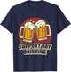 Support Day Drinking Team Funny Beer Lover T-Shirt - T-Shirt | Navy