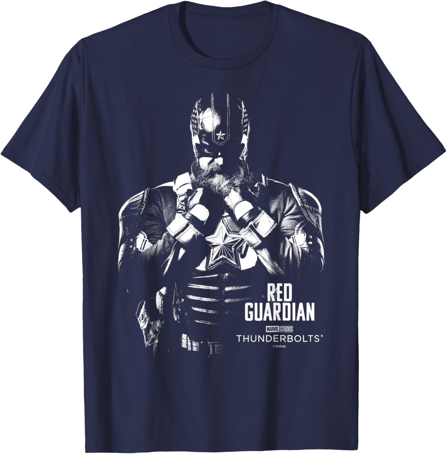 Marvel's Thunderbolts - Red Guardian Silhouette T-Shirt - T-Shirt | Navy