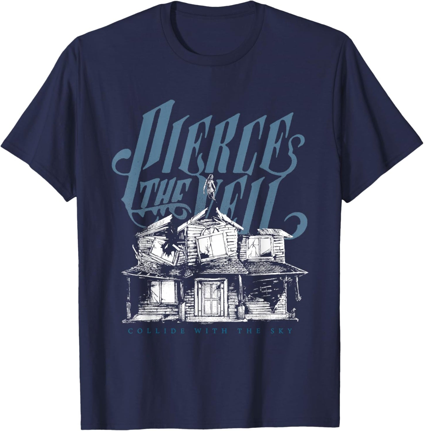 Official Pierce The Veil Collide Cover T-Shirt - T-Shirt | Navy