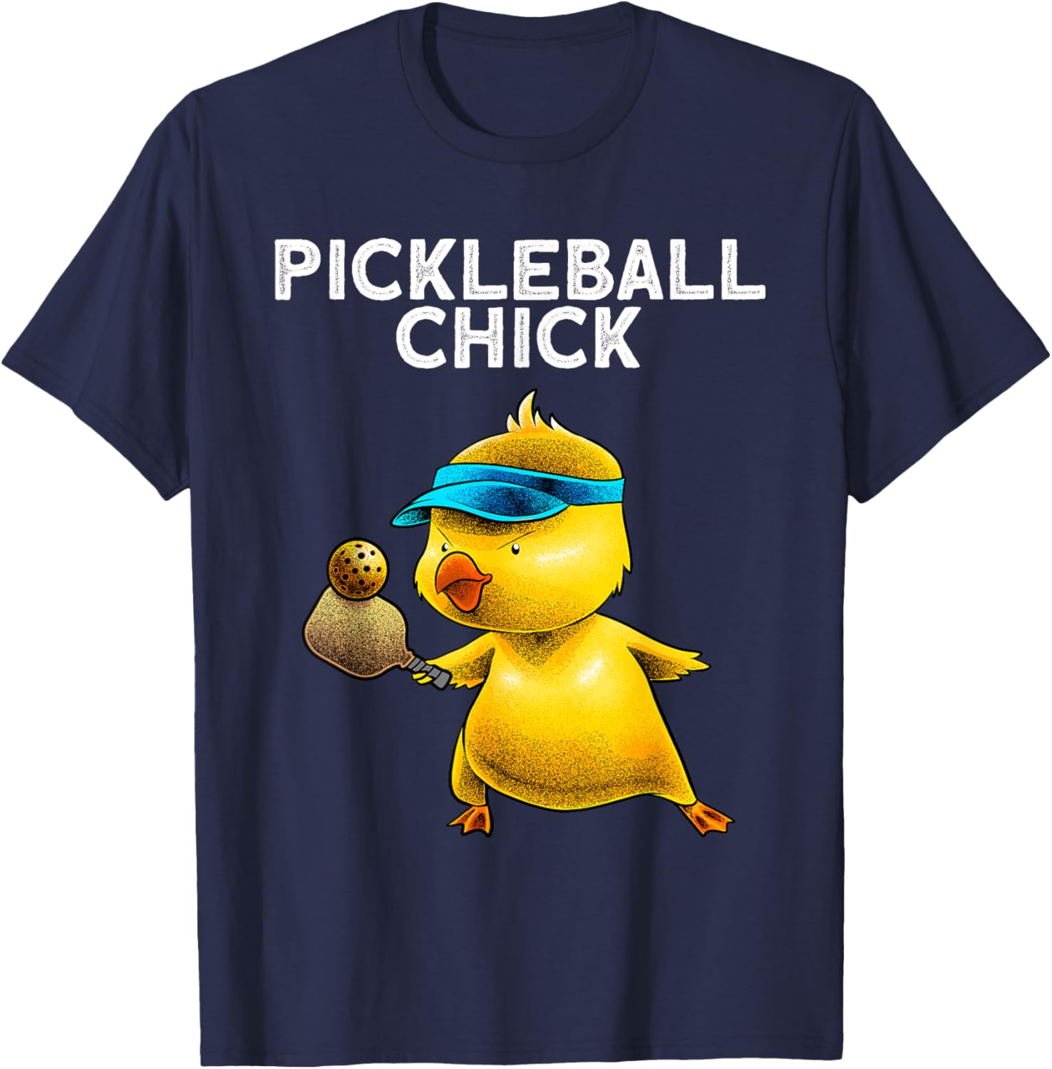Unique Pickleball Design Girls Pickle Ball Player T-Shirt - T-Shirt | Navy