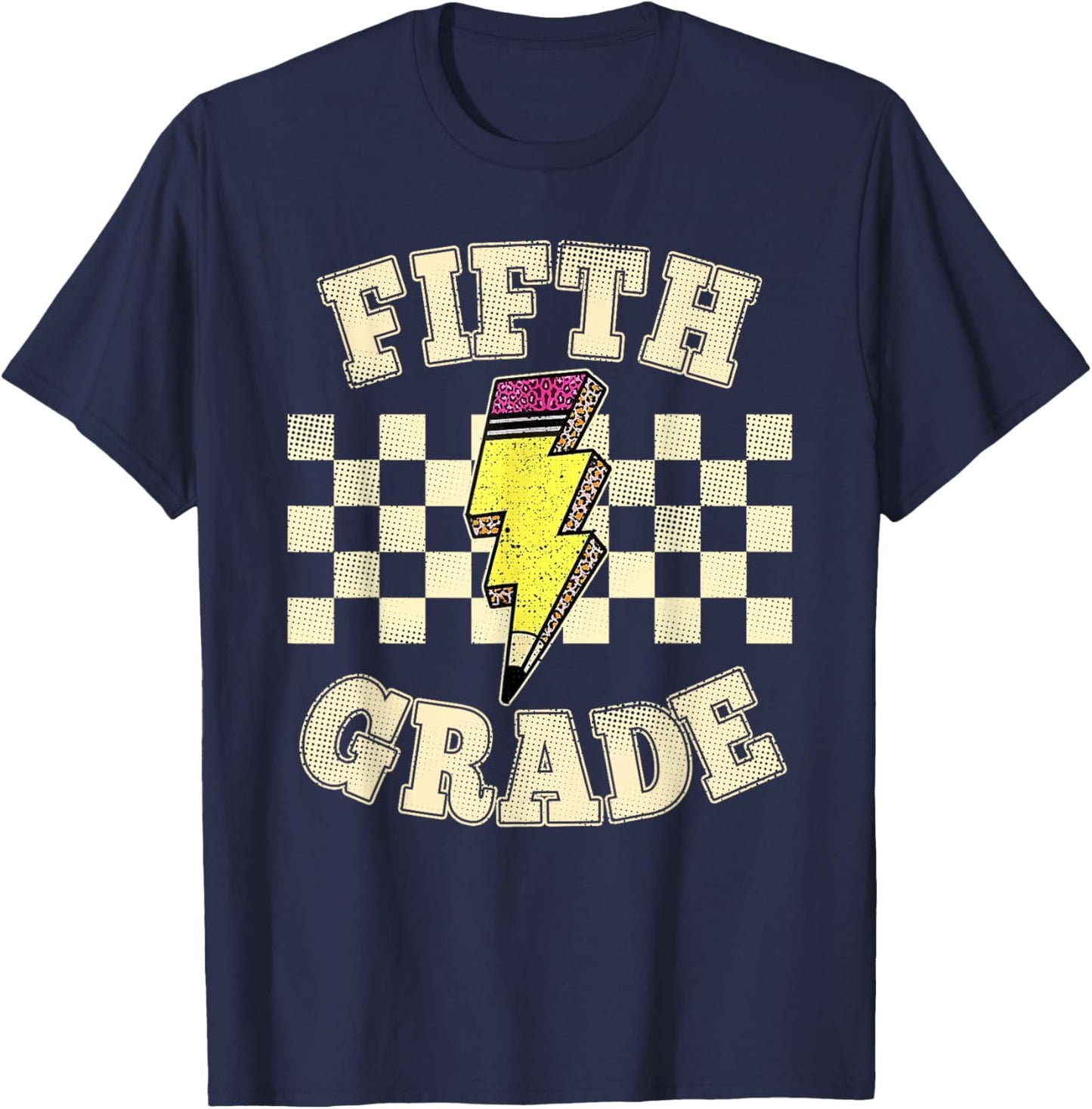 Fifth Grade Teacher First Day of 5th Grade Back to School T-Shirt - T-Shirt | Navy