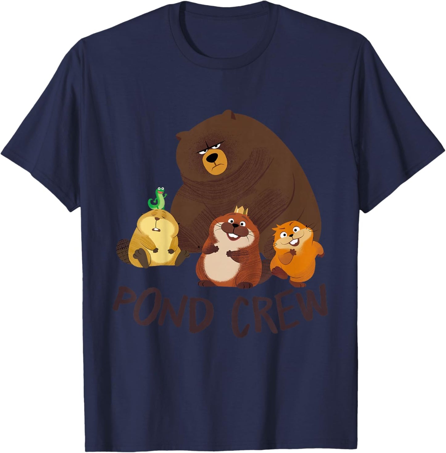 Hoppers Pond Crew T-Shirt - T-Shirt | Navy