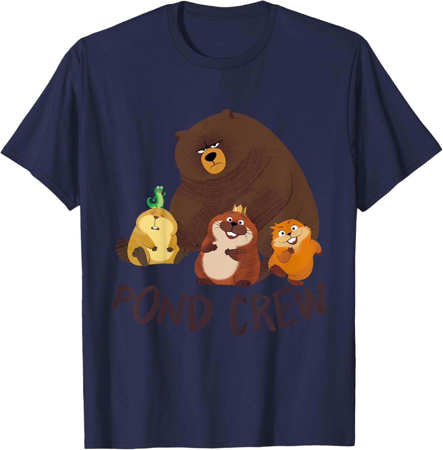 Hoppers Pond Crew T-Shirt - T-Shirt | Navy