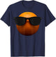 Cool Orange Portant des Lunettes de Soleil drôle Fruit T-Shirt - T-Shirt | Navy