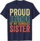 Proud Brother Of My Dumbass Sister T-Shirt - T-Shirt | Navy