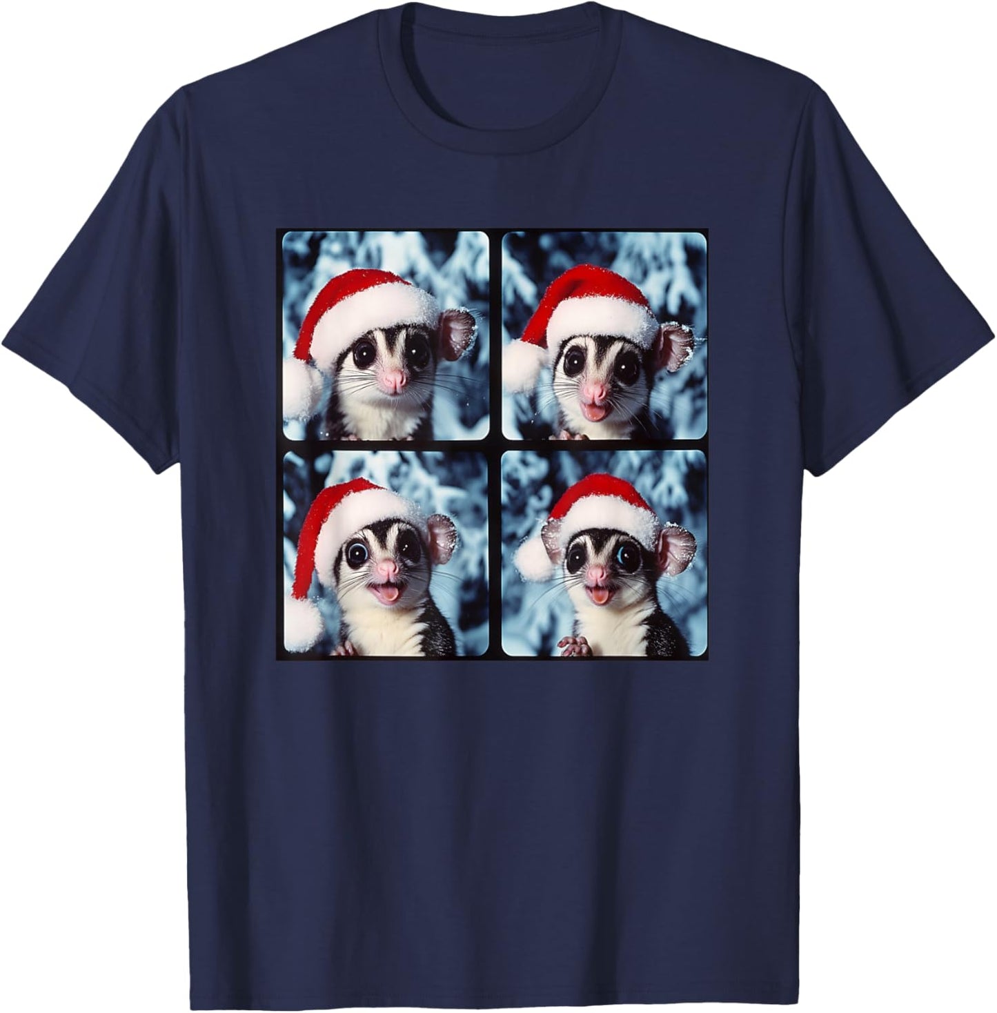 Sugar Glider Christmas Animal Photography Sugar Glider T-Shirt - T-Shirt | Navy