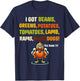 Funny Grandma Thanksgiving Rap I got Greens Beans Potatoes T-Shirt - T-Shirt | Navy