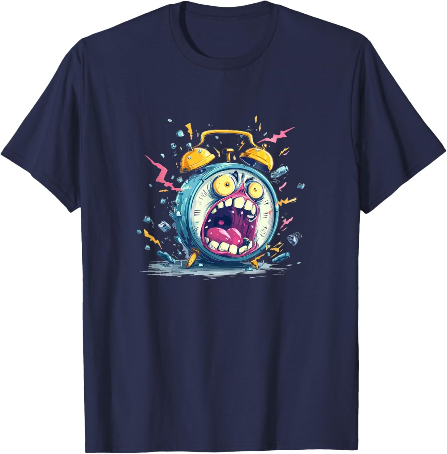 Awesome Screaming Alarm Clock Costume for Boys and Girls T-Shirt - T-Shirt | Navy