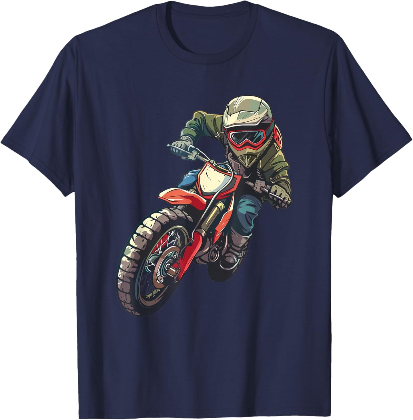 Kids Dirt Bike T-Shirt - T-Shirt | Navy