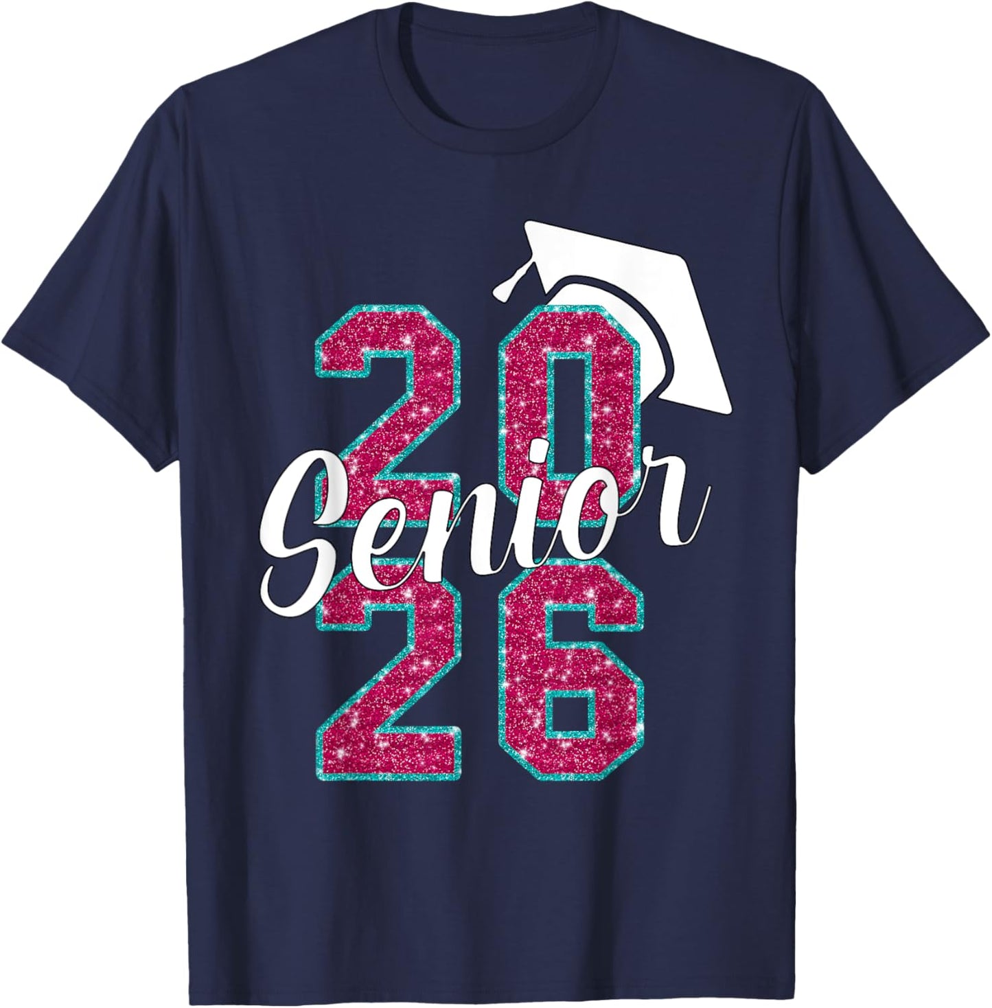 Senior 2026 First Day Of School Class Of 2026 Graduate T-Shirt - T-Shirt | Navy