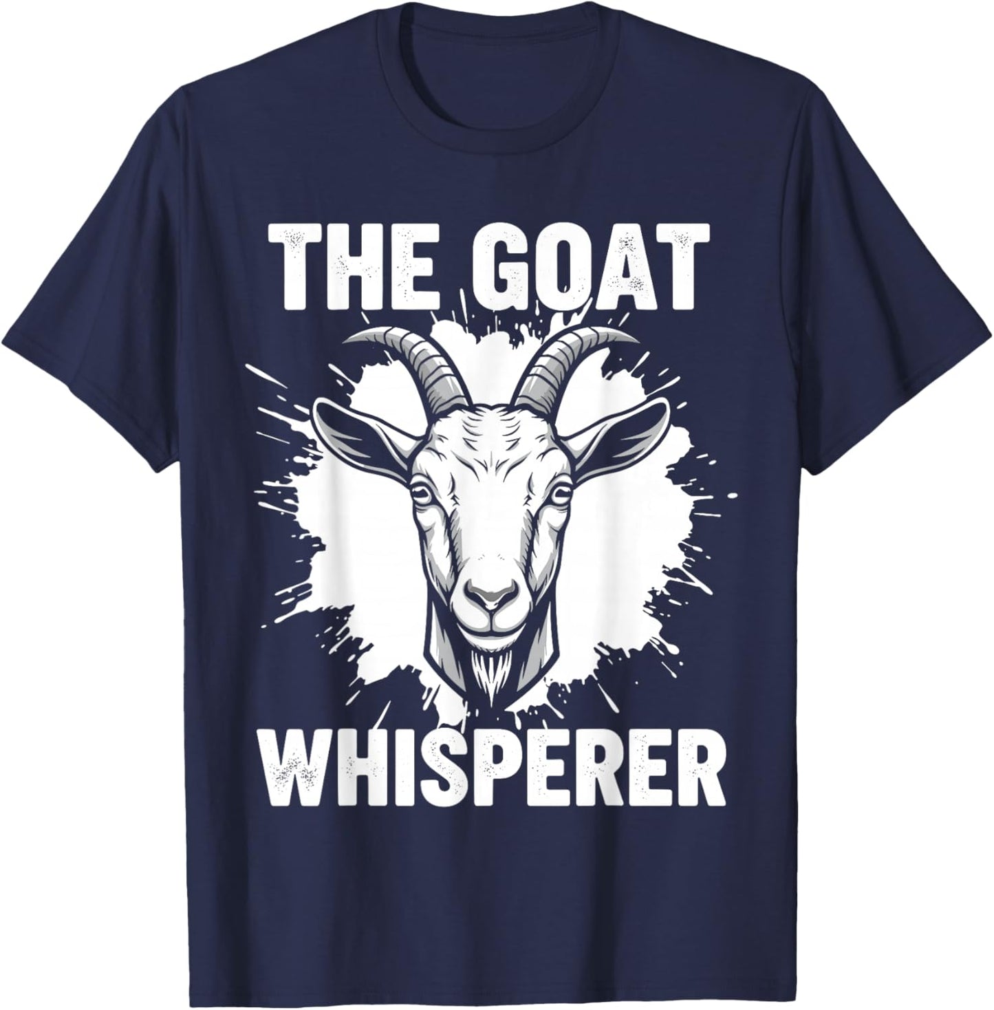 The Goat Whisperer Shirt Men Women, Funny Goat Lovers T-Shirt - T-Shirt | Navy