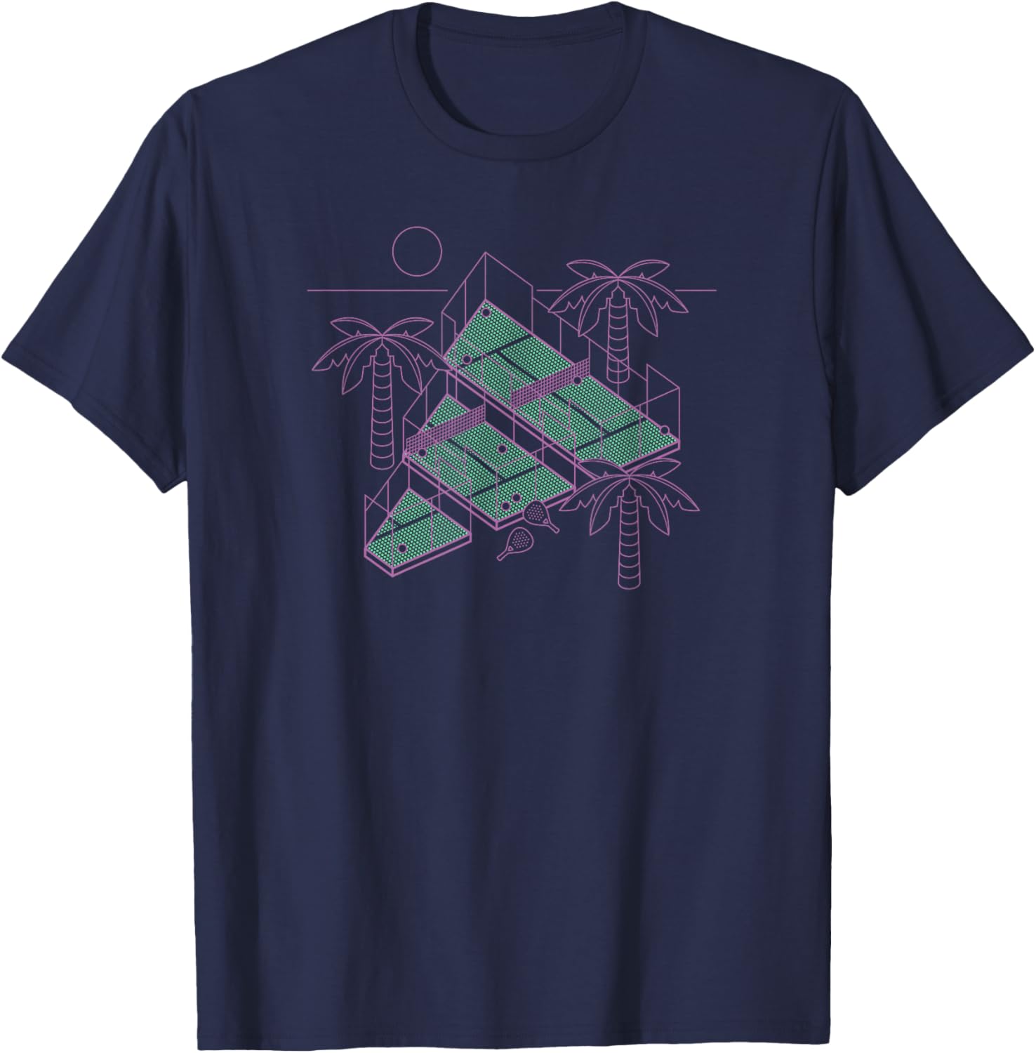 Adidas Badge of Sport Tennis Padel Logo Graphic T-Shirt - T-Shirt | Navy