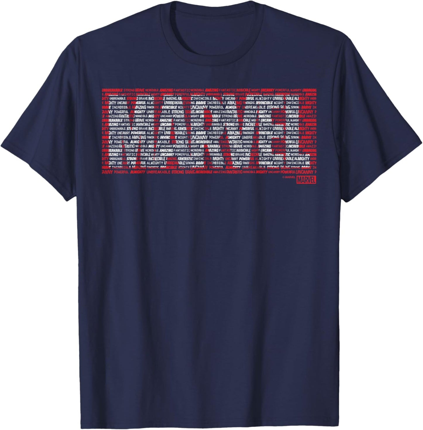 Marvel - Logo Word Fill T-Shirt - T-Shirt | Navy