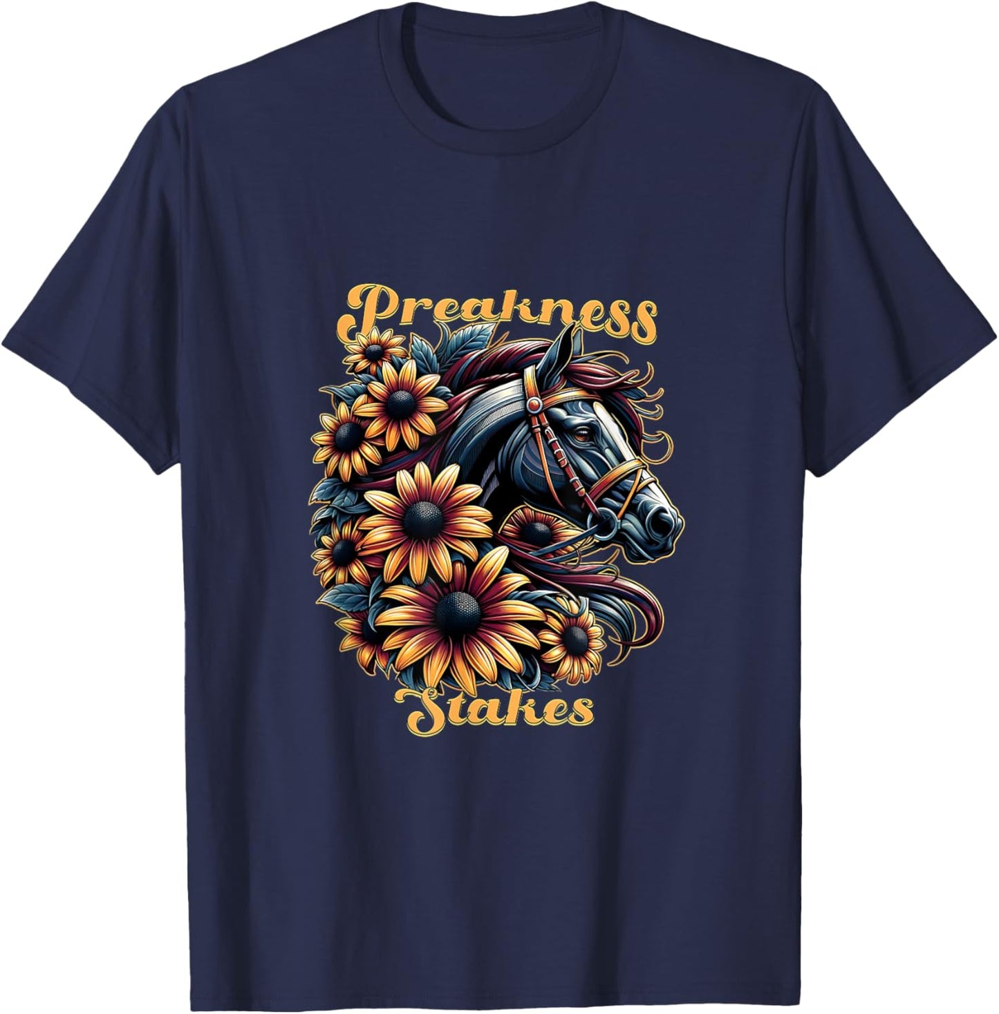 Preakness Stakes Horse Racing Outfit Women's Design T-Shirt - T-Shirt | Navy