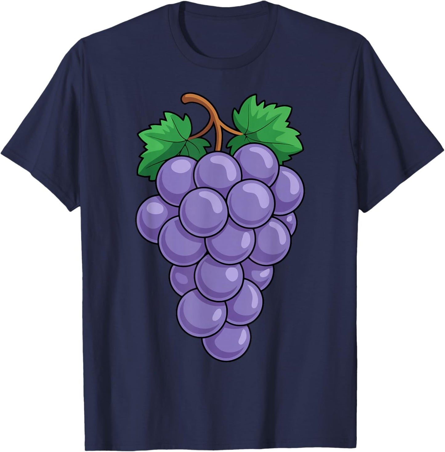 Grape Shirt Adult Men Women Children Purple Grape Costume T-Shirt - T-Shirt | Navy