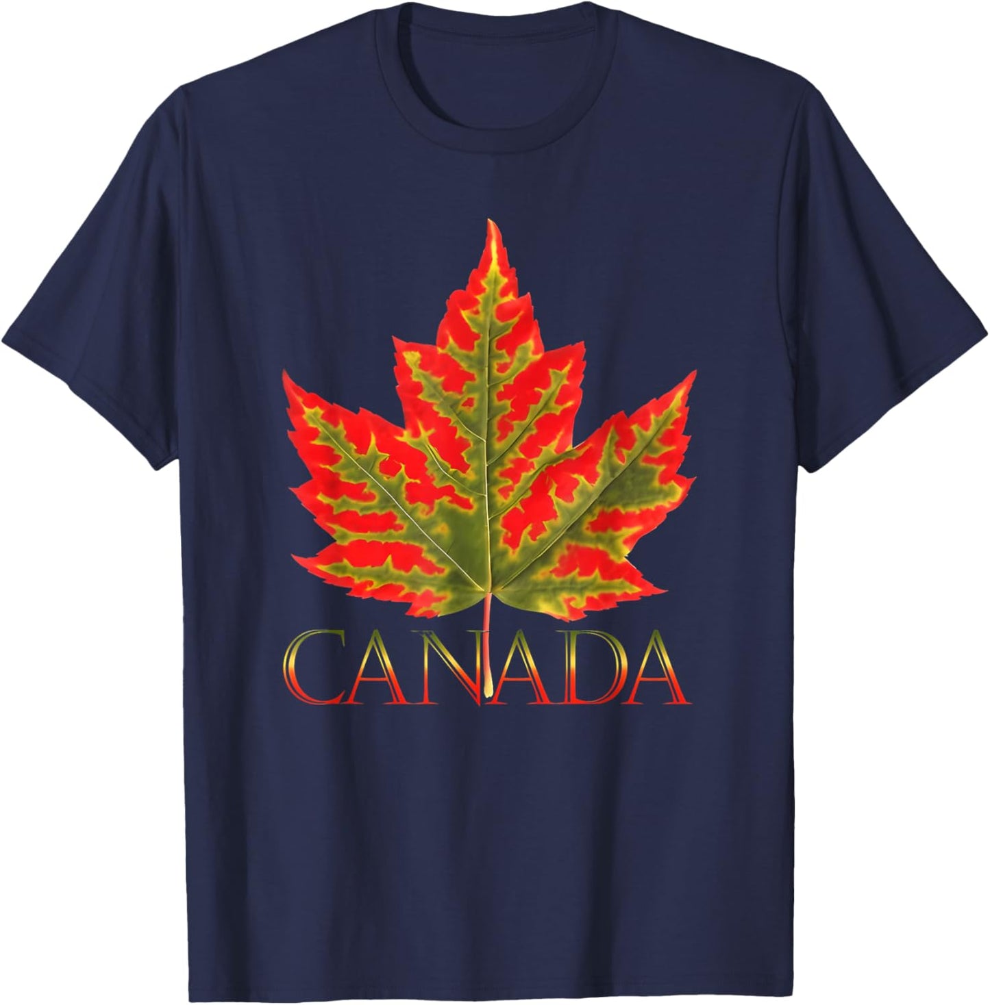 Canada Canada Canada Vancouver Montreal Flag T-Shirt - T-Shirt | Navy