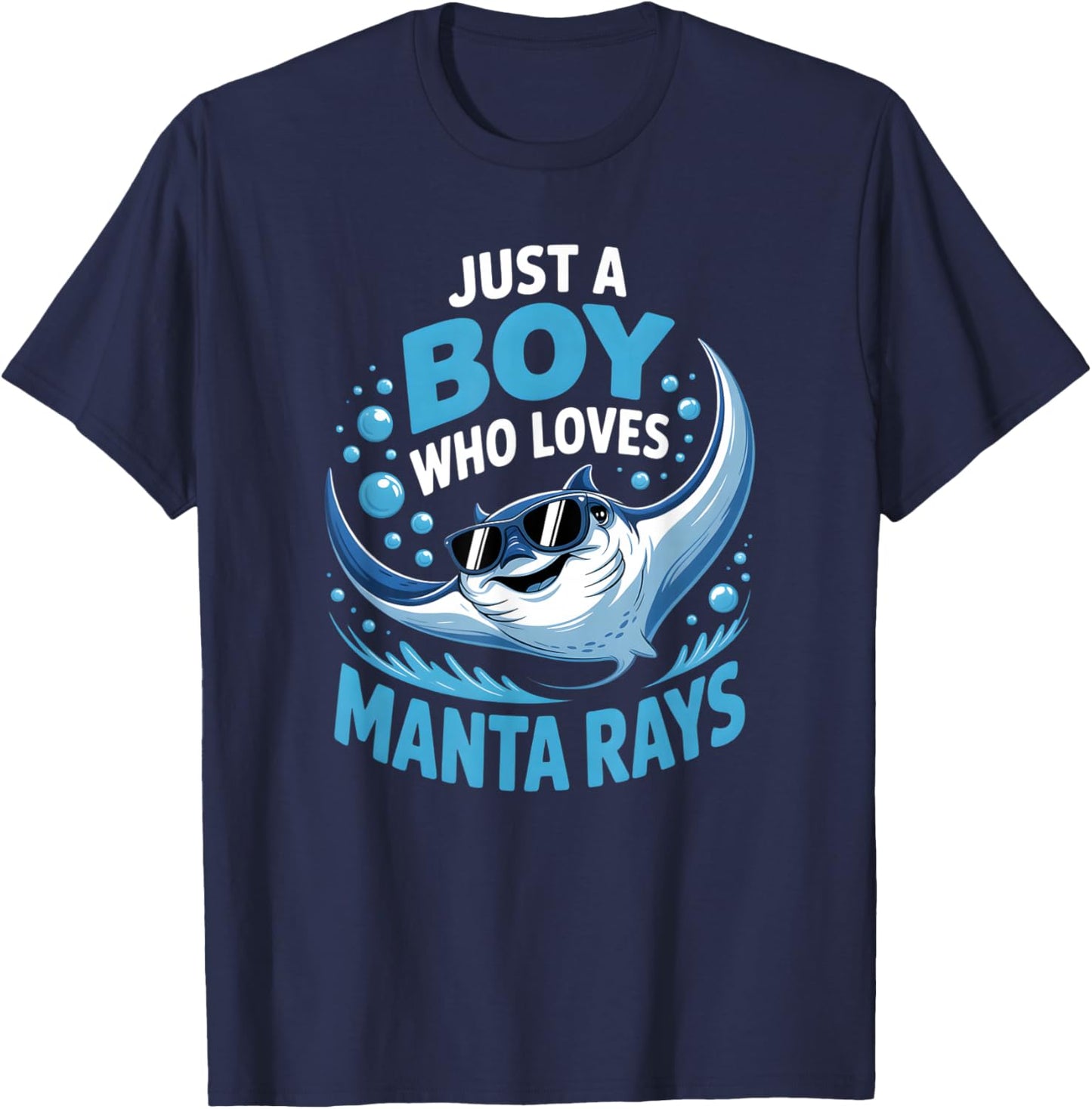 Boys Manta Ray T-Shirt - T-Shirt | Navy