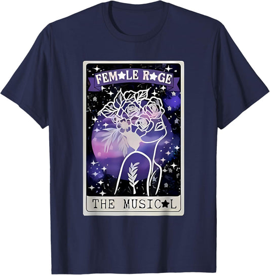 Retro Female Vintage Style Rage Women Kids Meme T-Shirt - T-Shirt | Navy
