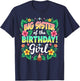 Aloha Hawaii Sister Big Sister Of The Birthday Girl T-Shirt - T-Shirt | Navy