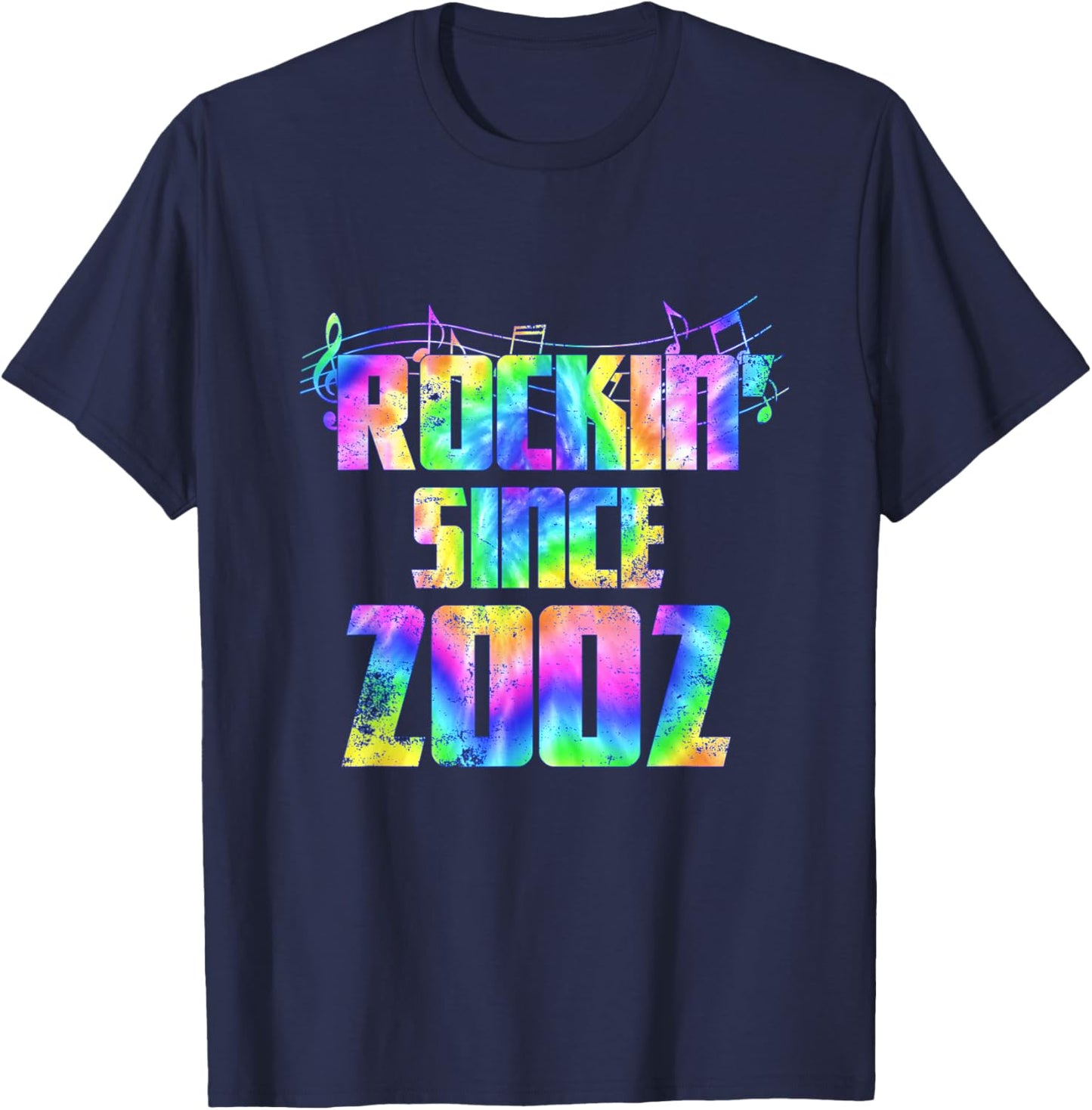 Retro Birthday Classic Rock Since 2002 T-Shirt - T-Shirt | Navy